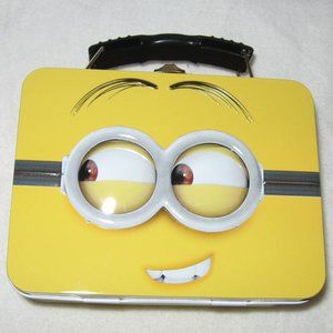 Minions Metal Lunch Box  Size 5 1/2 x 4 x 2 1/2" NWT